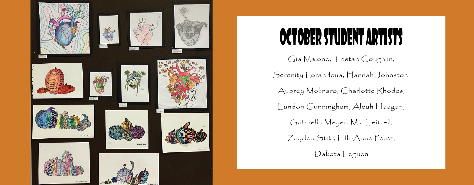 MCMS Oct Artists of the Month text version in footer