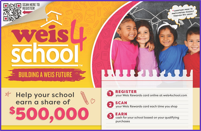 Weis 4 School MCMS Flyer text version in footer