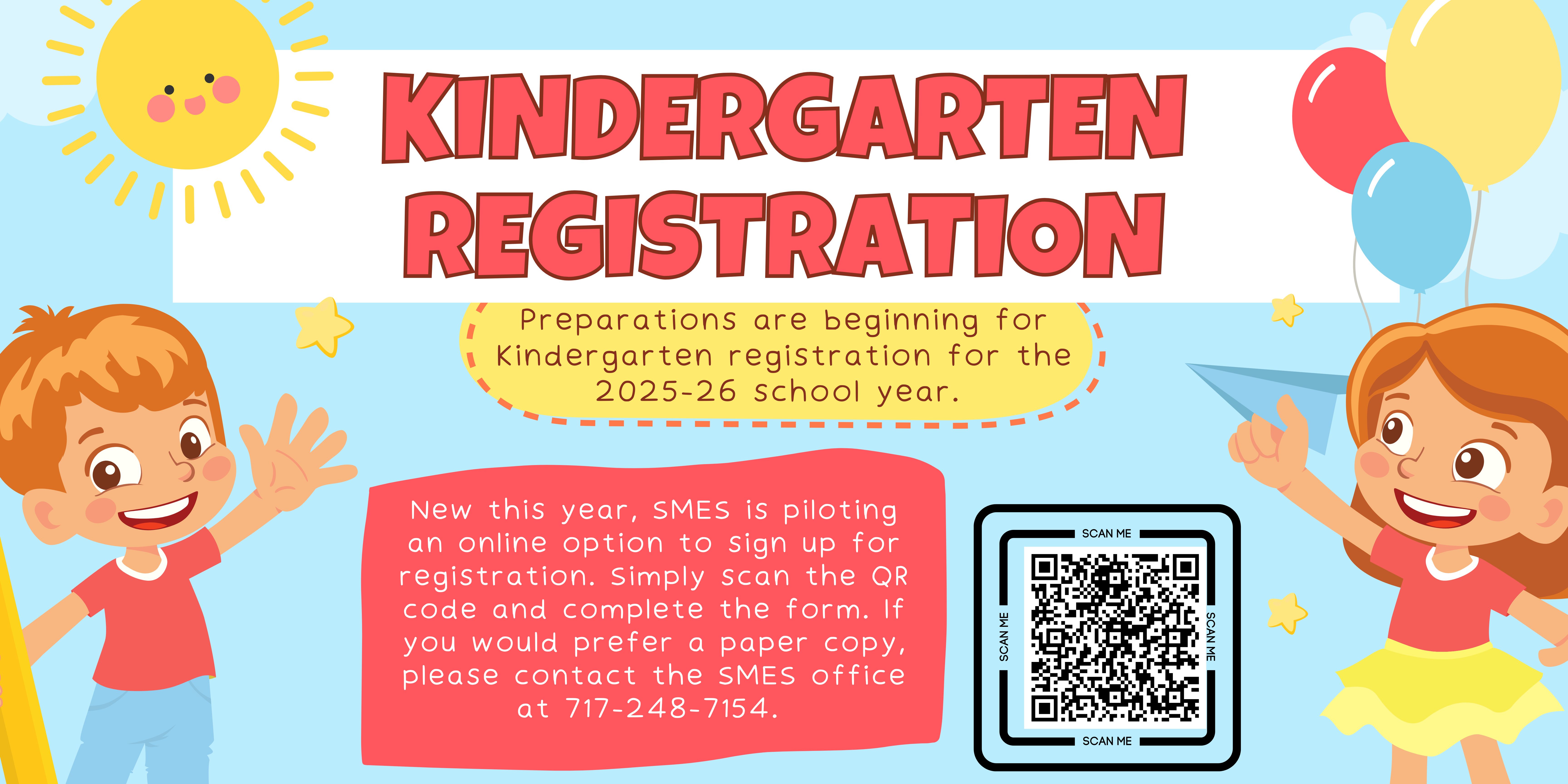 SMES Kindergarten Registratrion - text version in footer